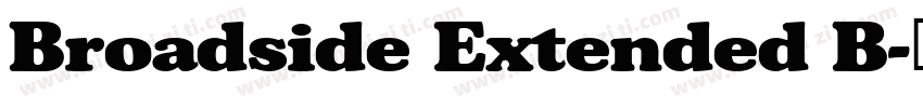 Broadside Extended B字体转换